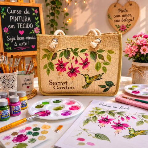 Workshop de Pintura Em Tecido Com Padinha Amorim